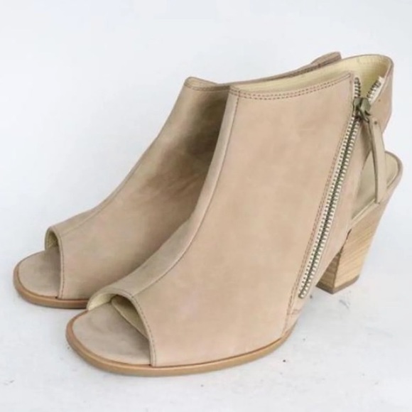 Paul Green open toe beige booties - Picture 3 of 9